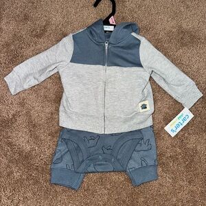 Carter's Two-Tone Gray and Blue Baby Set